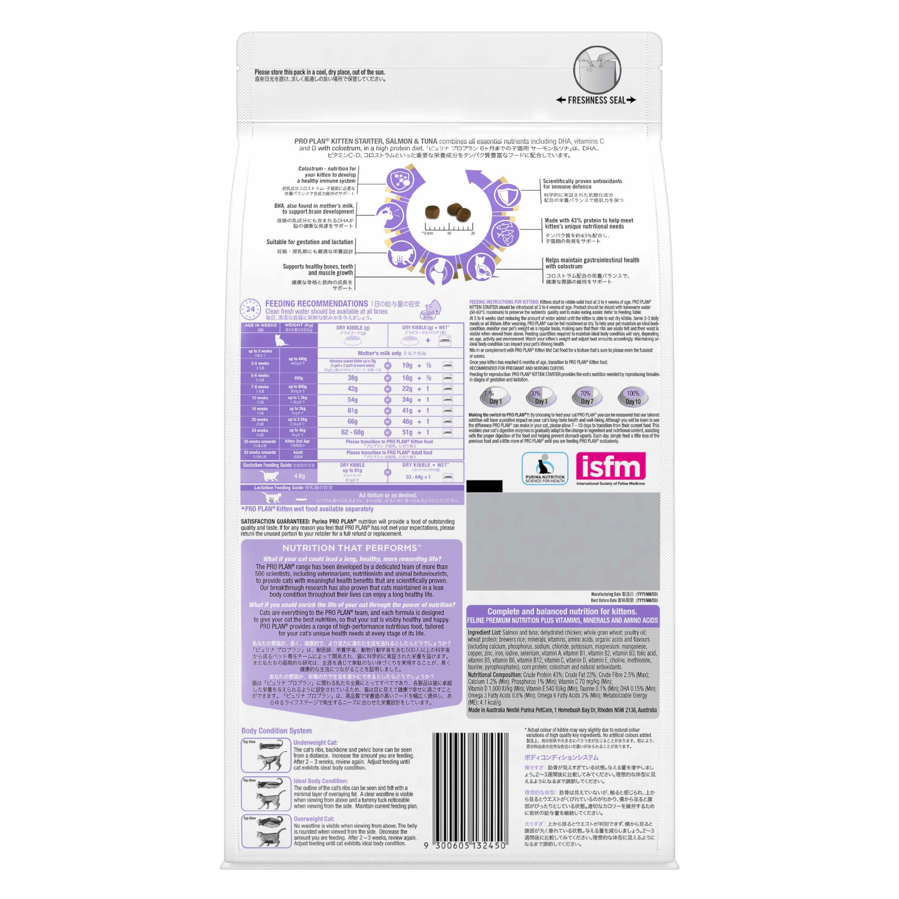 Purina Pro Plan Kitten Starter Dry Food Salmon&Tuna