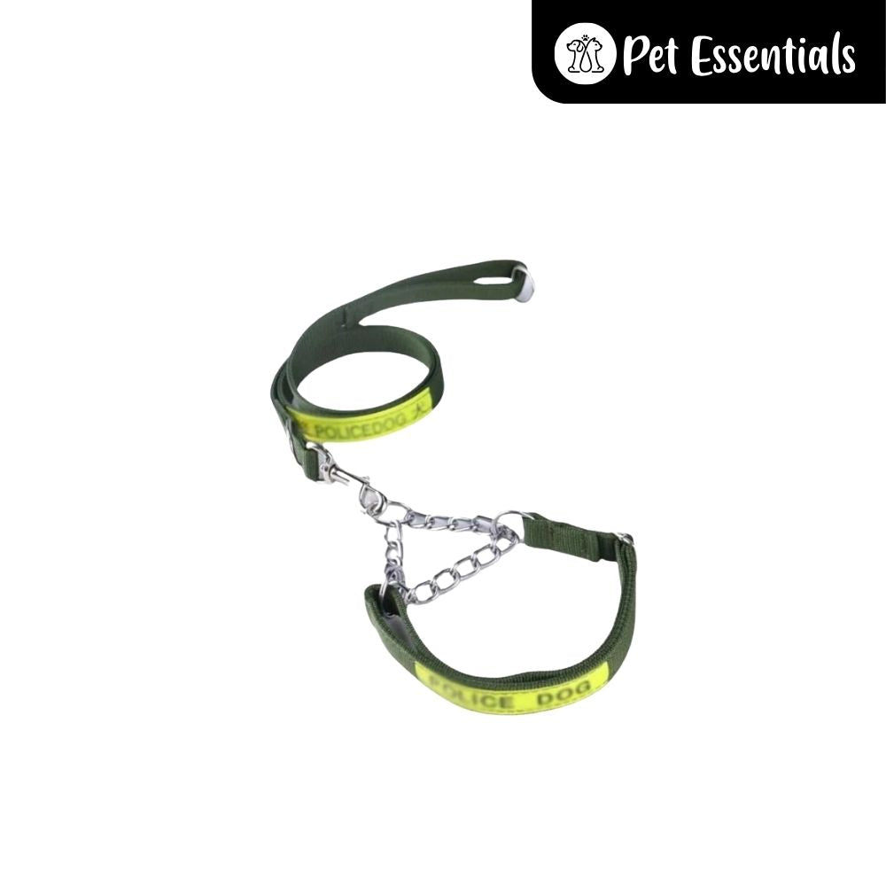 Police Dog Leash With Adjustable Collar