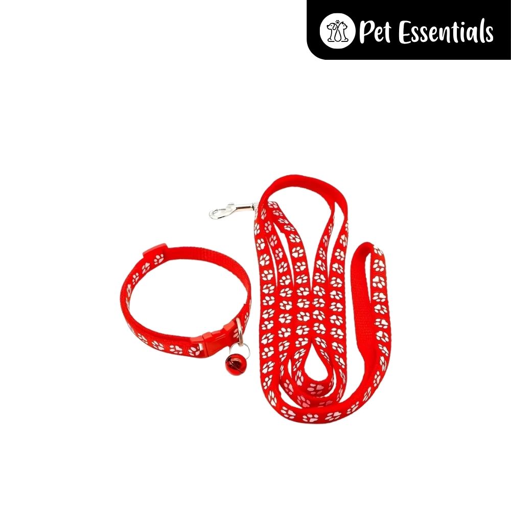 Printed Cat Leash With Collar