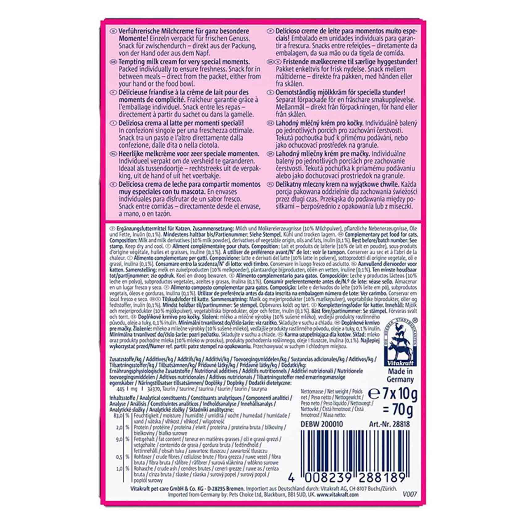 Vitakraft Milky Melody ( Buy One Get One Free 70g x 2pcs )