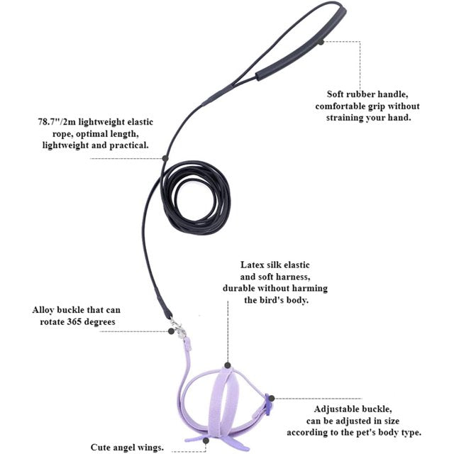 Bird Harness With Leash