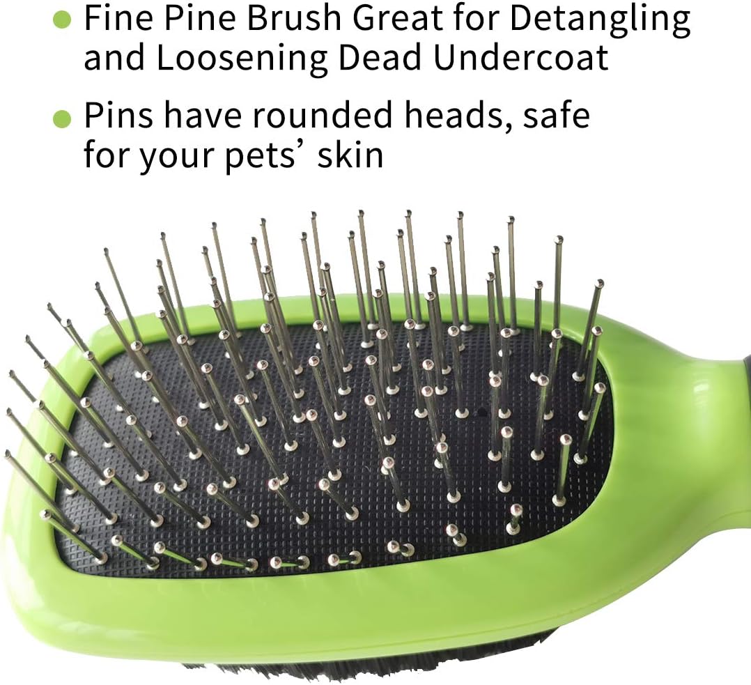 Kudi Double Side Pin&Bristle Brush