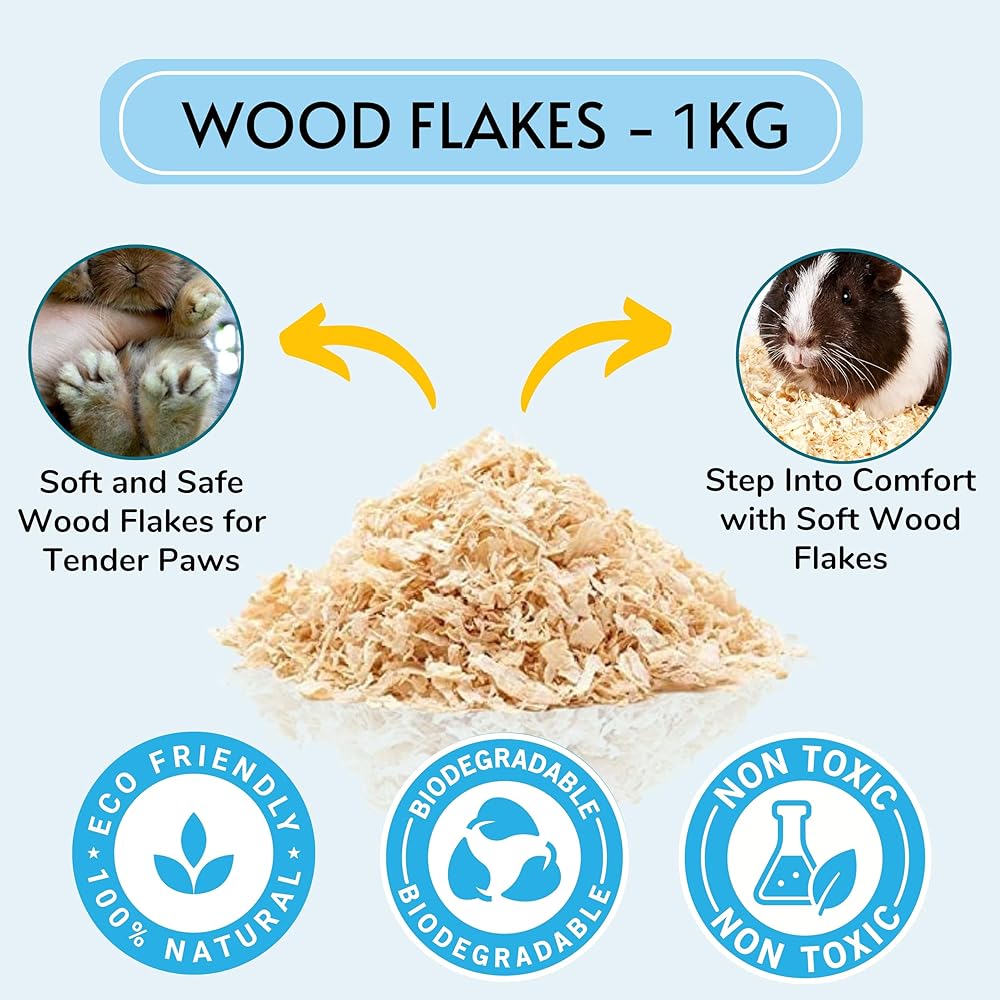 Quality Hamster wood shavings  1Kg