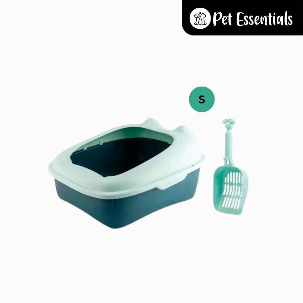 Cat Litter Tray & Scooper With Rim ( CW321 )
