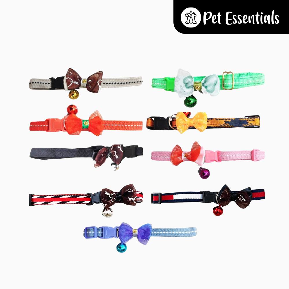 Cat Collar With Bell And Bow