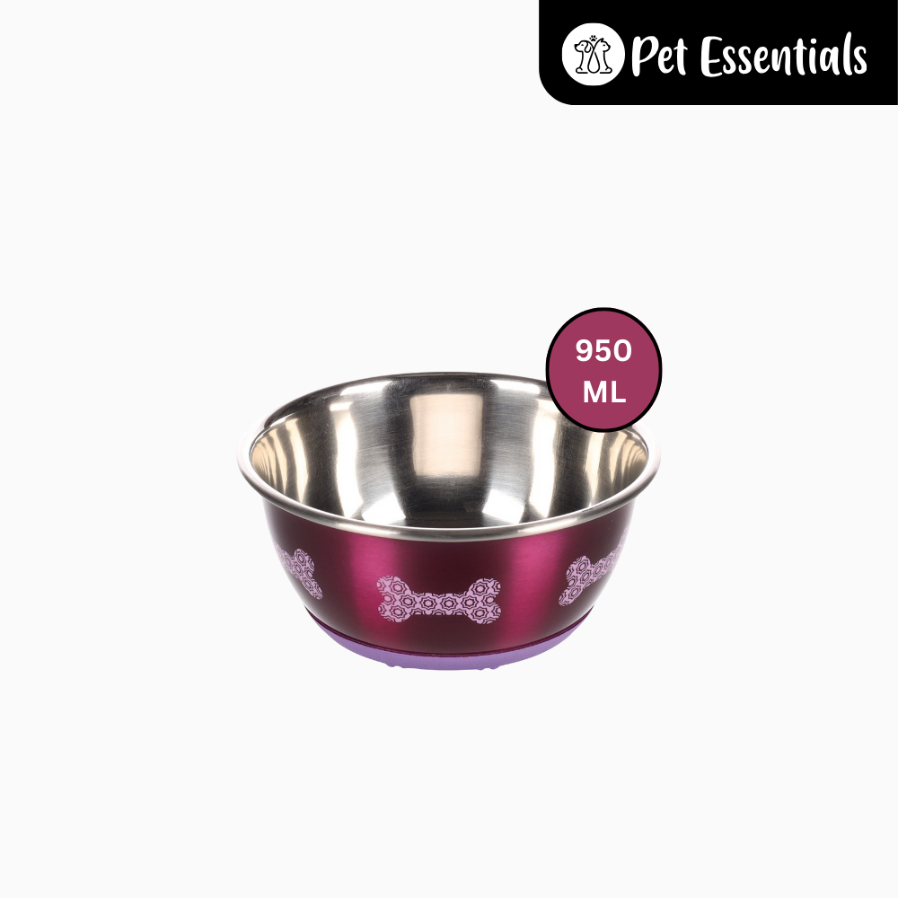 Flamingo Selecta Stainless Steel Printed Bowl Pink Made In Belgium