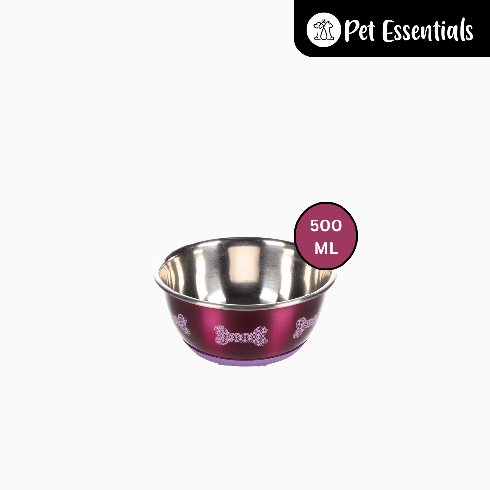 Flamingo Selecta Stainless Steel Printed Bowl Pink Made In Belgium
