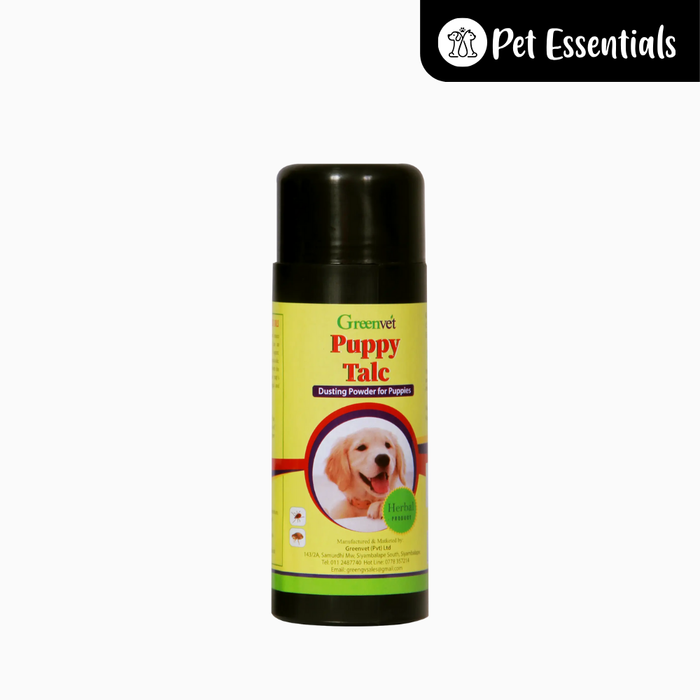 Green Vet Puppy Talc For Ticks & Fleas