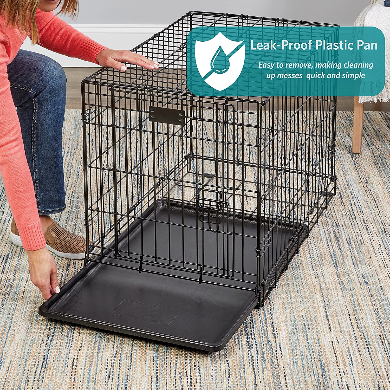 Steel Pet Cage with Plastic Tray (OML01)