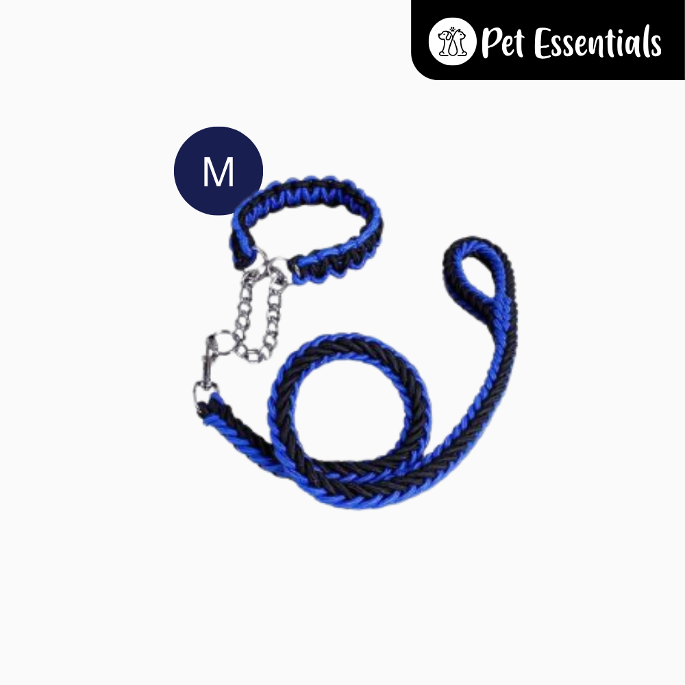 Heavy Duty Twisted Rope Leash With Collar