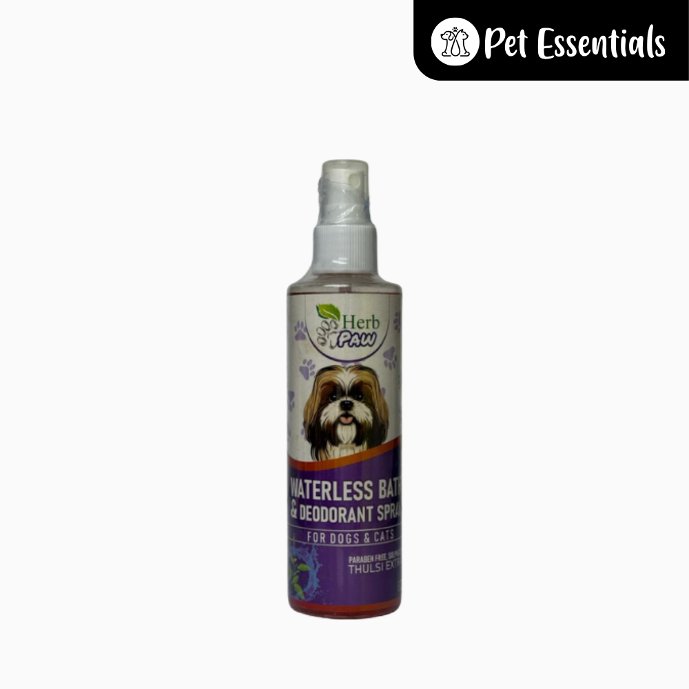 Herb Paw Waterless Bath & Deodorant Spray Thulsi Extract For Dogs & Cats