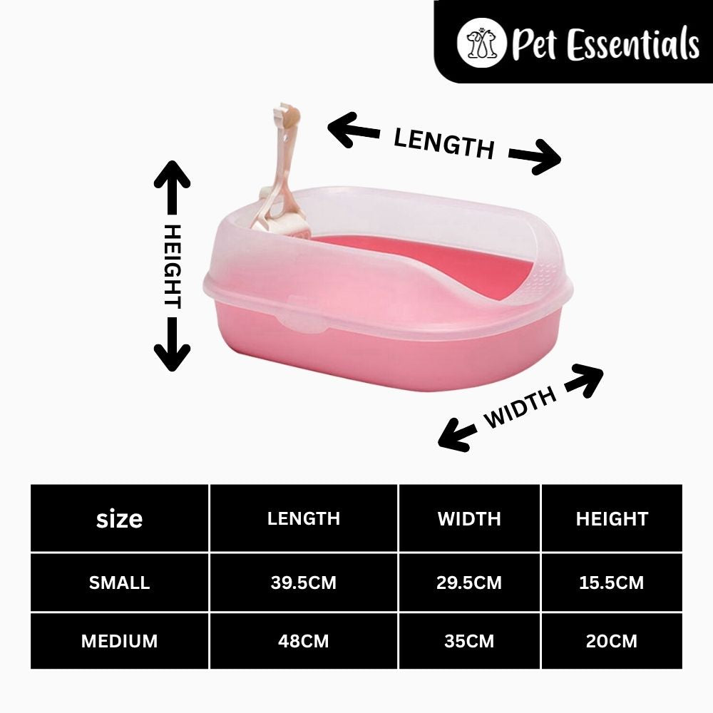 Cat Litter Tray & Scooper With Rim ( ZR 28-17 )