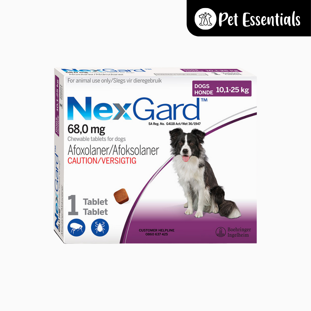 NexGard Chewable One Tablet for Dogs 10Kg-25Kg