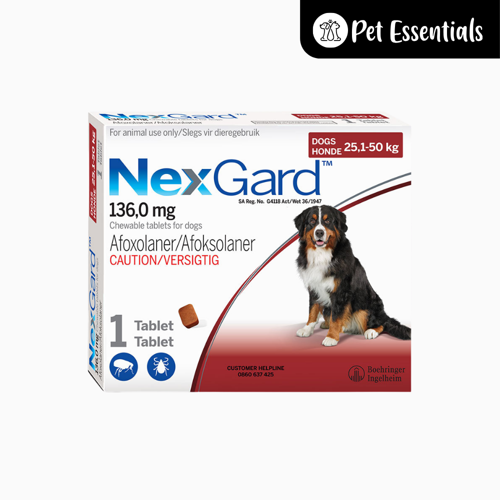 NexGard Chewable One Tablet for Dogs 25Kg-50Kg