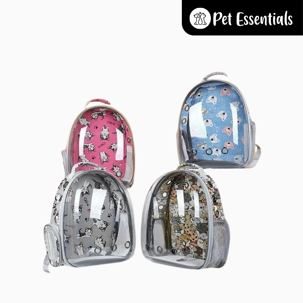 Pet Backpack with Printed Design (B32)
