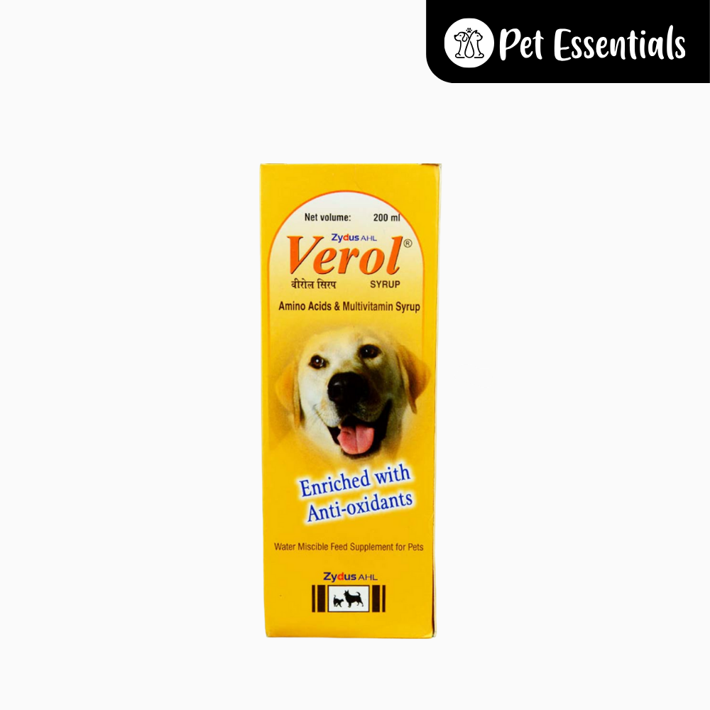 Verol Amino acid & Multivitamin syrup For Cats & Dogs