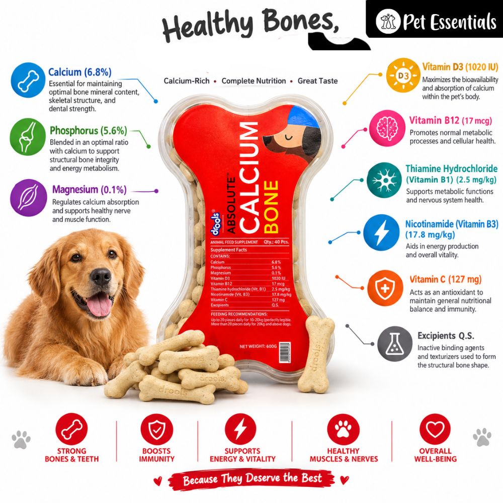 Drools Absolute Calcium Milk Bone For Pets