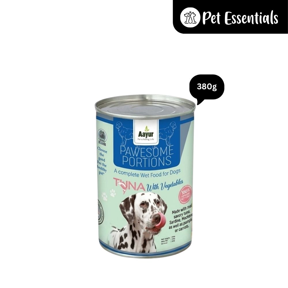 Aayur Pawesome Portions Canned Wet Food Tuna With Veggies