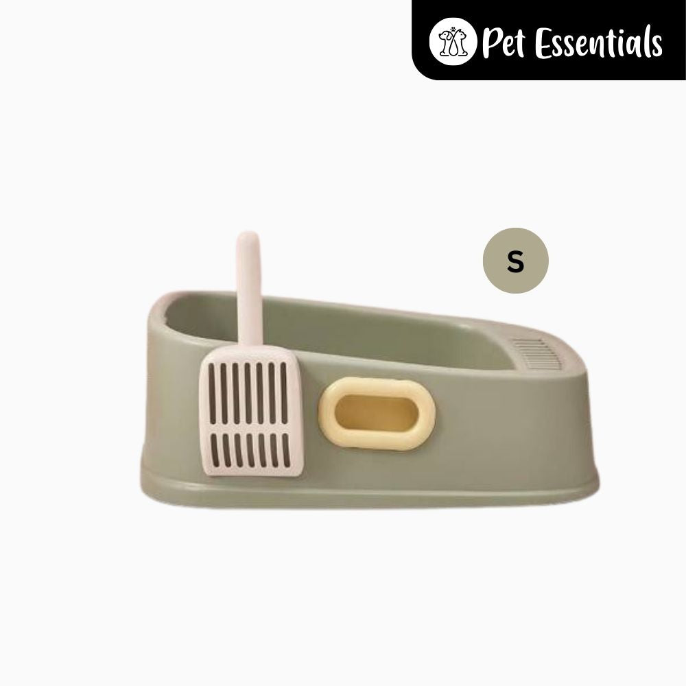 Cat Litter Tray & Scooper With Handle (cw333)