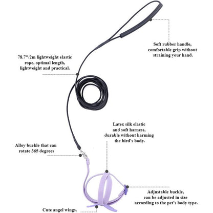 Bird Harness With Leash
