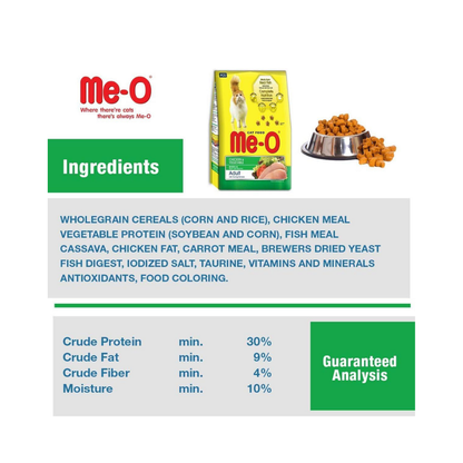 Me-O Adult Cat Food Chicken & Vegetable