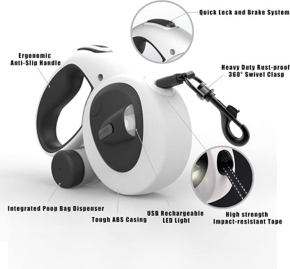 LED Retractable Dog Leash