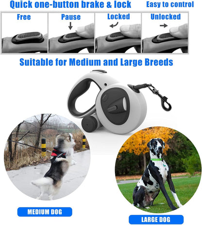 LED Retractable Dog Leash