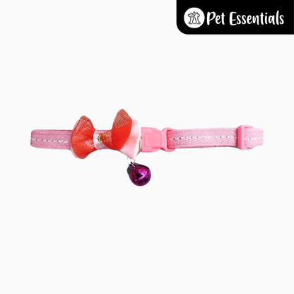 Cat Collar With Bell And Bow