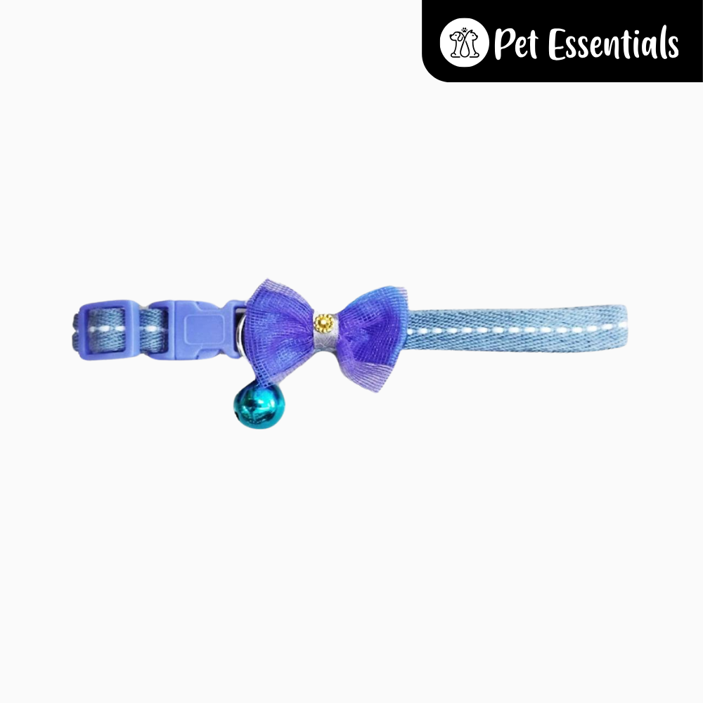 Cat Collar With Bell And Bow