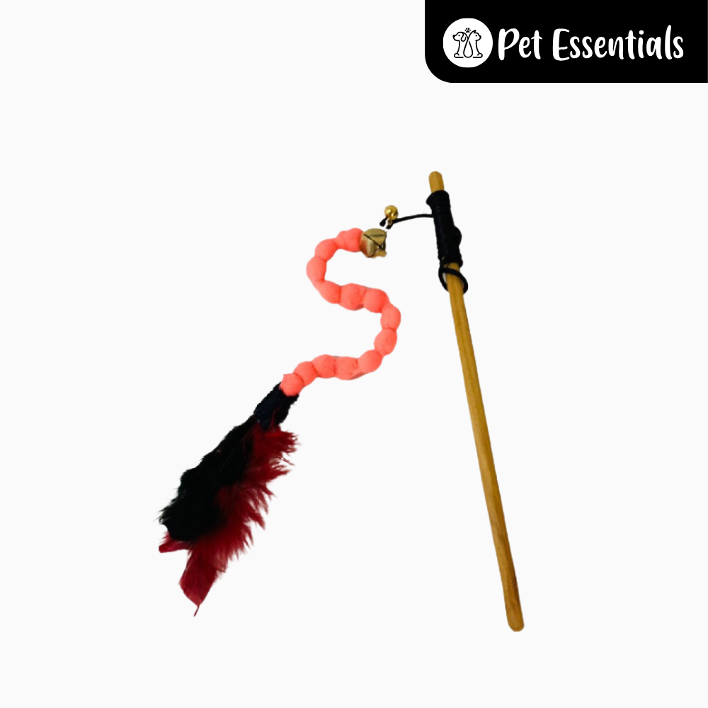 Wooden Stick Cat Teasing Toy
