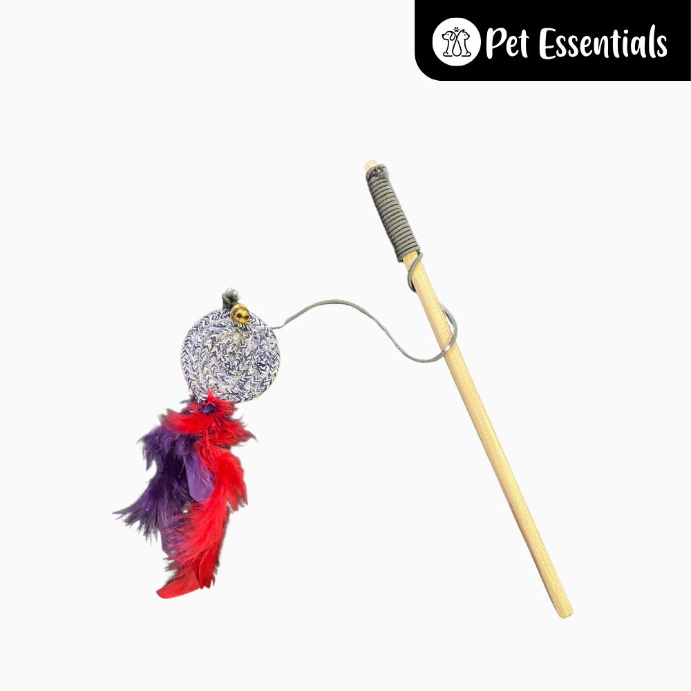Cat Wooden Stick Toy
