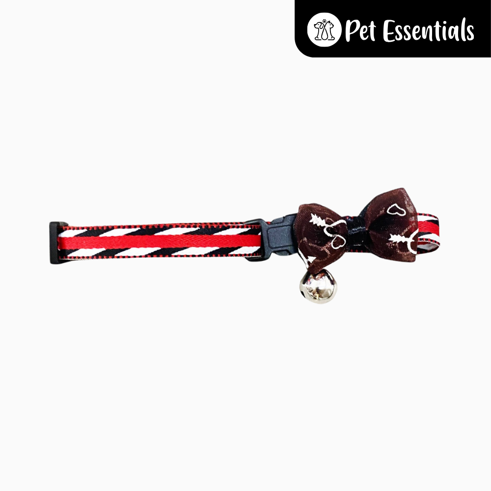 Cat Collar With Bell And Bow