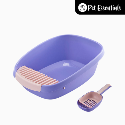 Cat Litter Tray With Scooper (378-19L)
