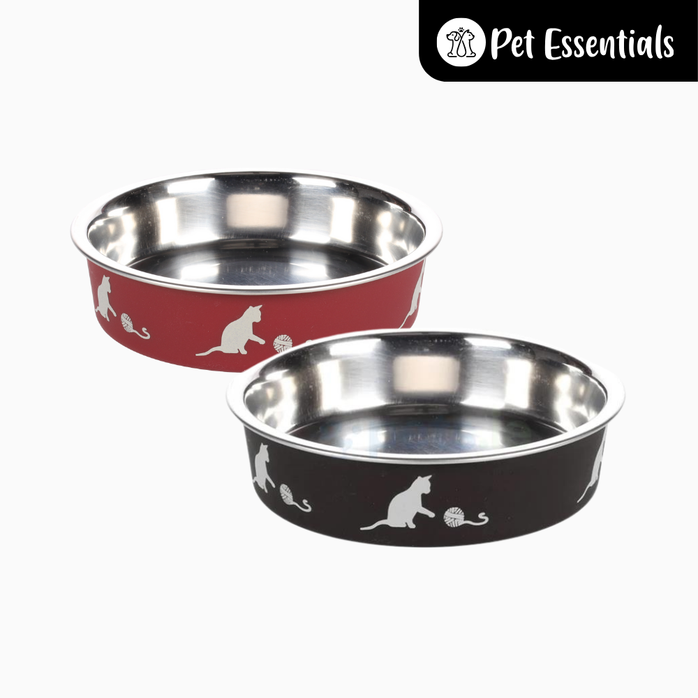 Flamingo Kena Cat Stainless Steel Printed Bowl Made In Belgium 160ML