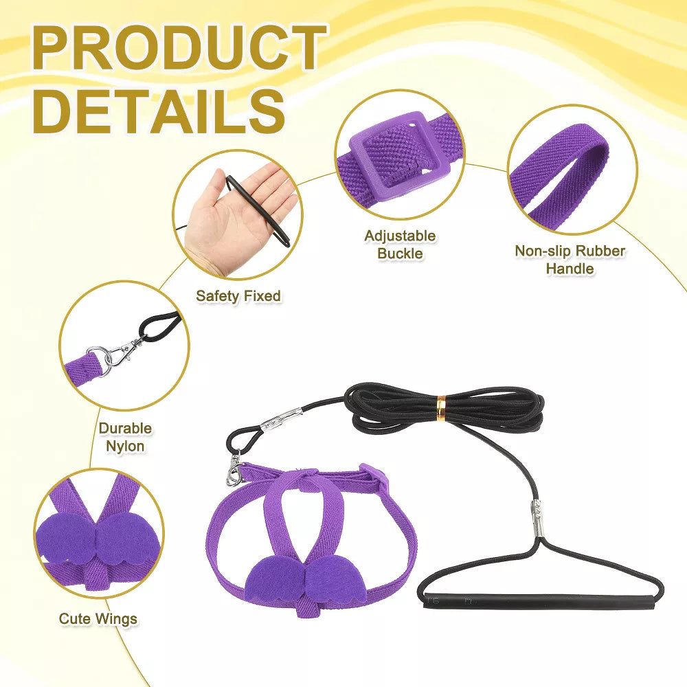 Bird Harness With Leash