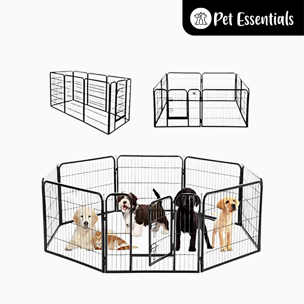 Heavy Duty Playpen Black Metal Indoor/Outdoor (WL05)