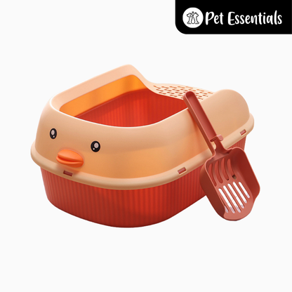 Semi Enclosure Litter Tray With Scooper (0812)