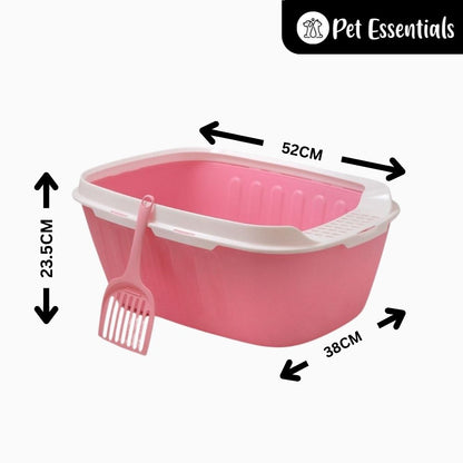 Cat Litter Tray With Scooper ( ZR 198-3 )