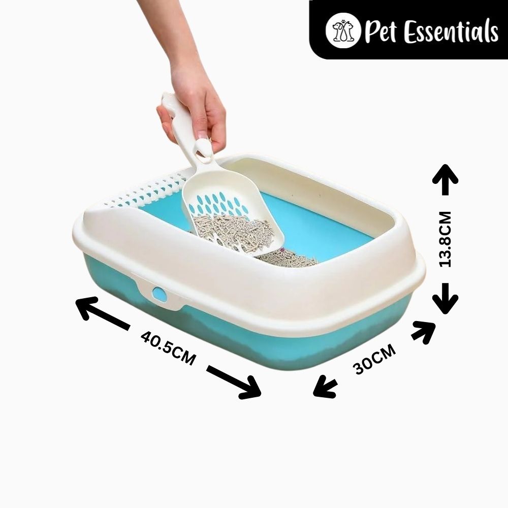 Cat Litter Tray With Scooper ( ZR 198-1 )