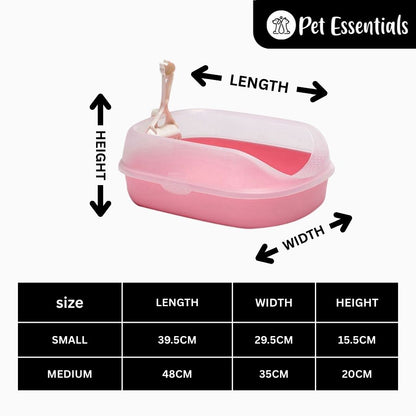 Cat Litter Tray & Scooper With Rim ( ZR 28-17 )
