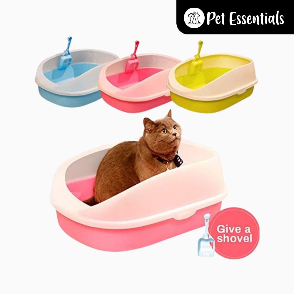 Cat Litter Tray & Scooper With Rim ( ZR 28-17 )
