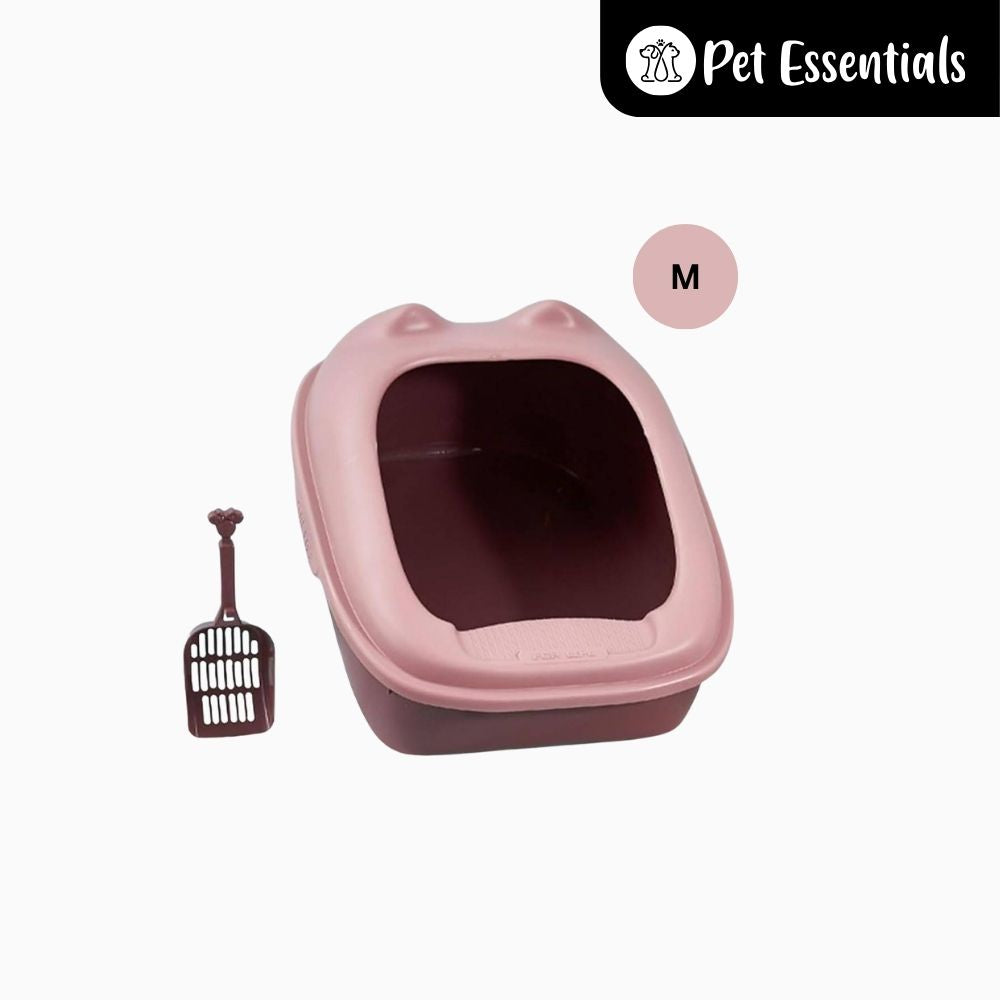 Cat Litter Tray & Scooper With Rim ( CW321 )