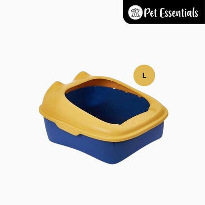 Cat Litter Tray & Scooper With Rim ( CW321 )