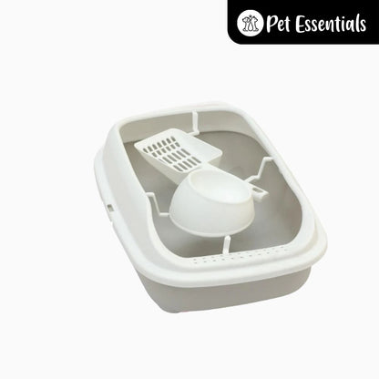 Cat Litter Tray With Scooper & Bowl ( ZR 198-2 )