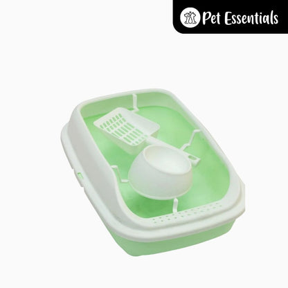 Cat Litter Tray With Scooper & Bowl ( ZR 198-2 )