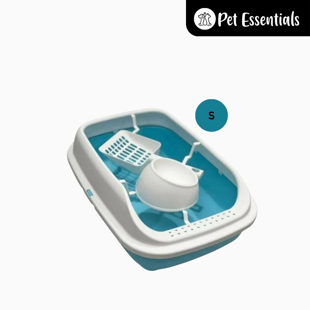 Cat Litter Tray With Scooper & Bowl ( ZR 198-2 )