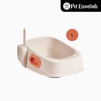 Cat Litter Tray & Scooper With Handle (cw333)