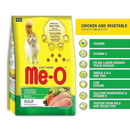 Me-O Adult Cat Food Chicken & Vegetable