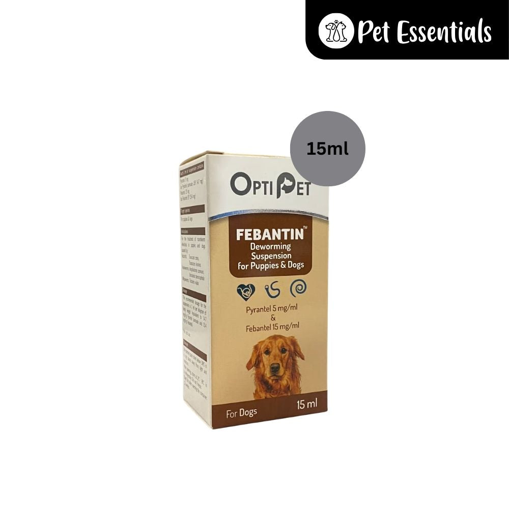 Opti Pet Febantin Deworming Suspension For Puppy's & Dogs