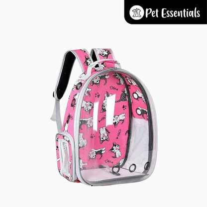Pet Backpack with Printed Design (B32)